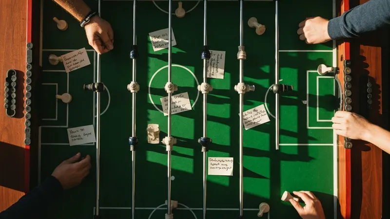 Variations des règles au baby foot : une touche personnelle